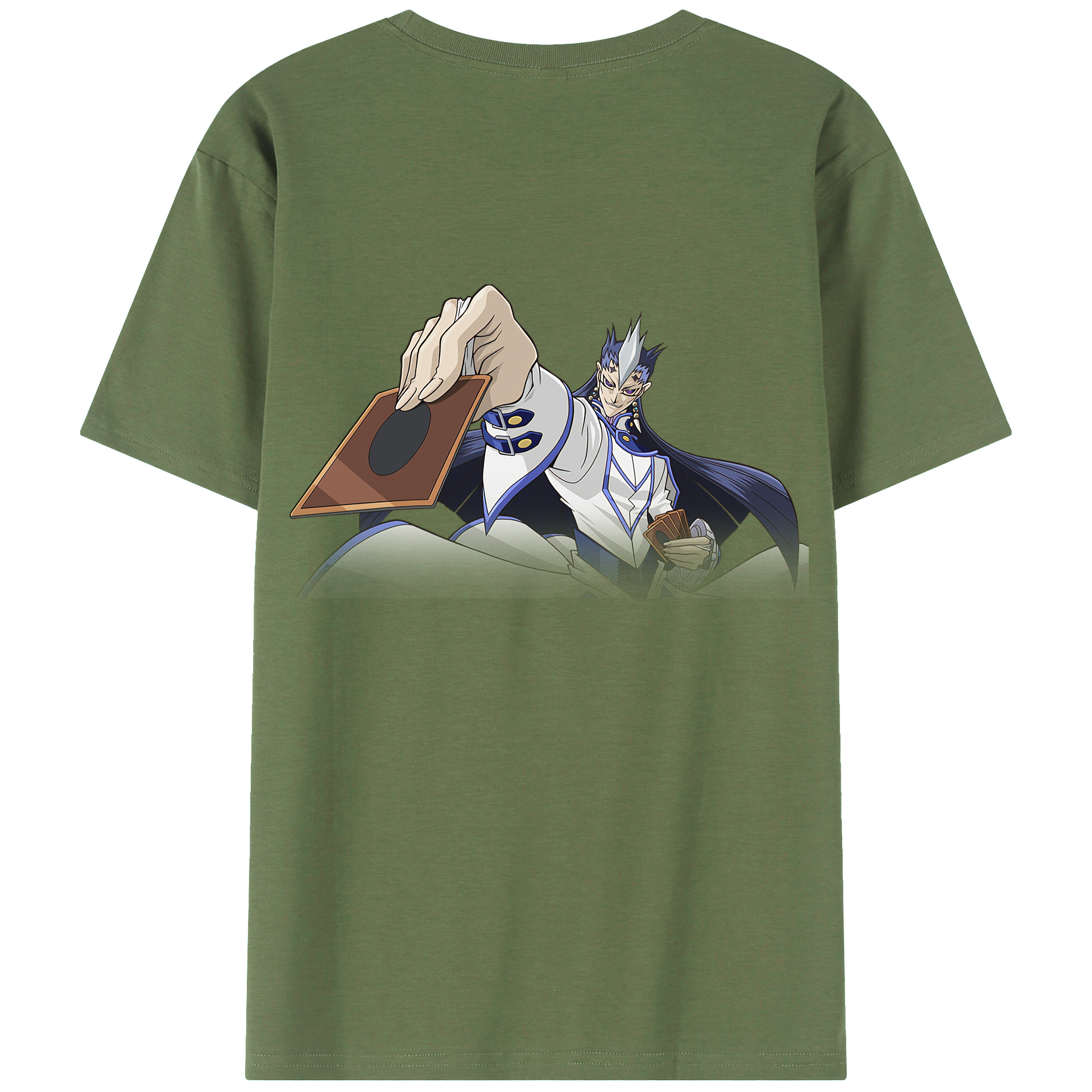 （画像用） 遊☆戯☆王 Yu-Gi-Oh! 綿100％ メンズ半袖Tシャツ（バックプリント） 通気性